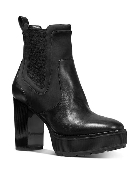 michael michael kors women's cramer platform booties|Michael Kors platform mule.